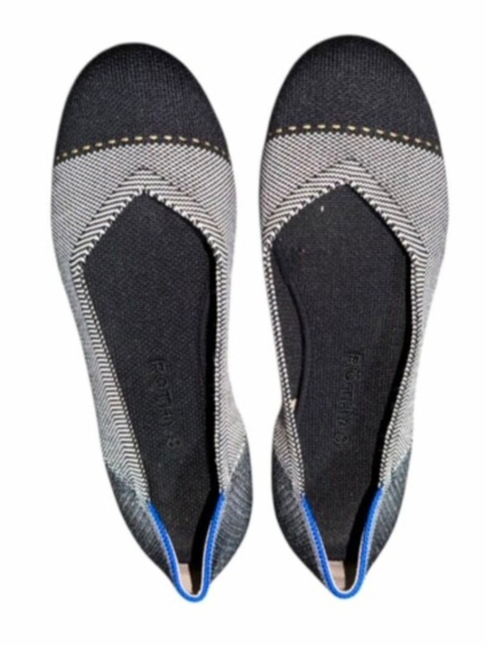 Rothy's Black and Gray Women's Flats